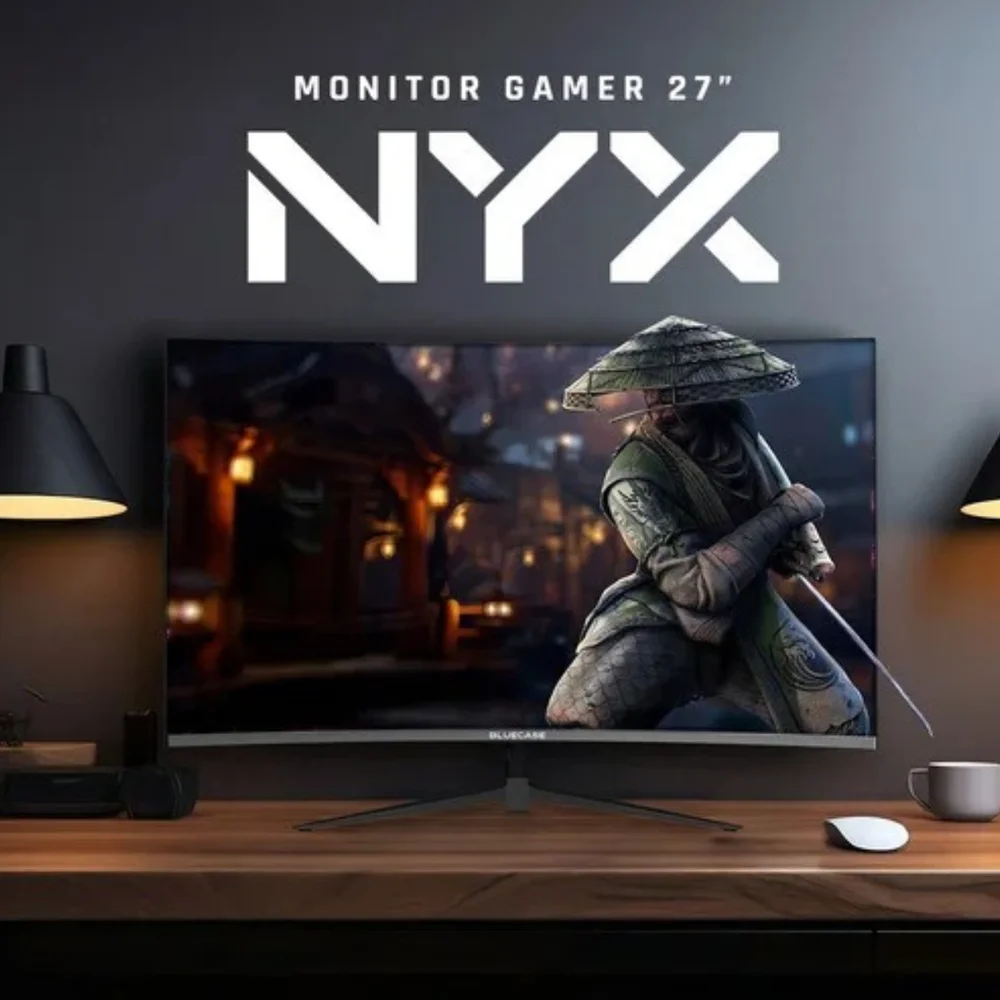 Monitor Gamer 27" Nyx BM27FFH3GC BLUECASE Curvo Full HD 100Hz HDMI VGA Preto