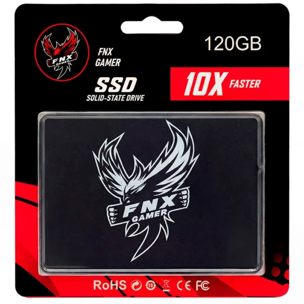 SSD FNX GAMER SFNX17/120G 120GB SATA III 2.5pol 550MB/s