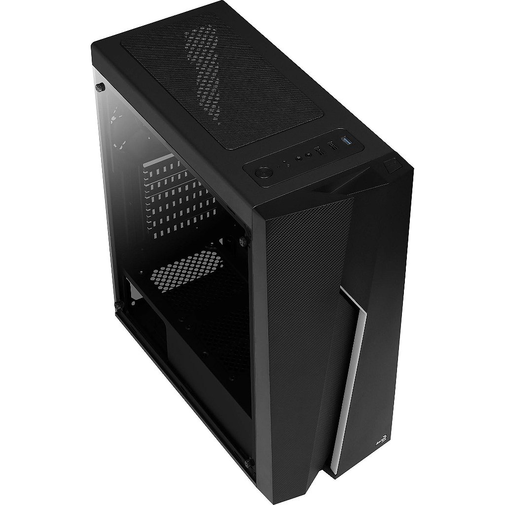 Gabinete Aerocool Bolt Mid Tower ATX RGB Painel Frontal LED Janela Acrílica Bolt-A-BK-v1 - Imagem 4