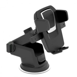 Suporte Veicular para Celular e GPS Exbom SP-72 com Trava Automática Ventosa Haste Retrátil Rotação 360º