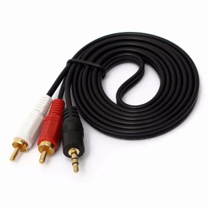 Cabo de Áudio P2 Estéreo para 2 RCA Macho Exbom CBX-A2RCA30 3 Metros