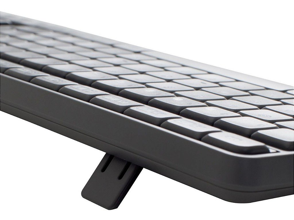 Kit Teclado e Mouse Sem Fio Logitech MK235 Conexão USB Layout ABNT2 1000 DPI Cinza - Imagem 3