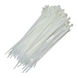 Abraçadeira de Nylon 3,6x100mm Branca Pacote com 100 Unidades Genérica
