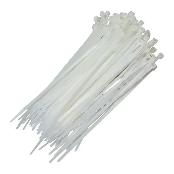 Abraçadeira de Nylon 3,6x100mm Branca Pacote com 100 Unidades Genérica