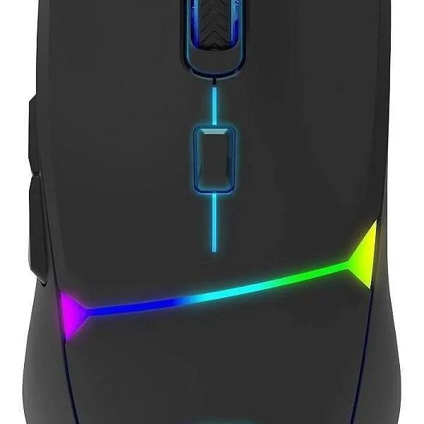 Mouse Gamer FORTREK Crusader 7200 DPI RGB USB Preto 6 Botões