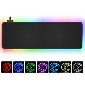 Mouse Pad Gamer Exbom MP-LED3080 RGB 11 Efeitos 800x300x4mm USB