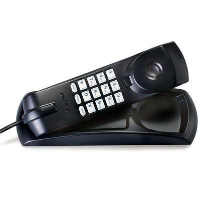 Telefone Fixo com Fio Intelbras TC20 Gôndola Preto com Teclado no Fone, Funções Mudo, Rediscar e Suporte de Parede - Imagem 3
