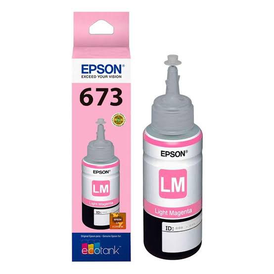 Refil de Tinta EPSON Magenta Claro 70ml T673620 para EcoTank L800 L810 L850 L1800