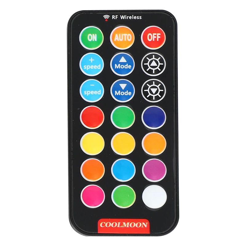 Controlador de Fan RGB Coolmoon BXBA-XA-XC para 10 Fans 6 Pinos e 2 Fitas LED com Controle Remoto