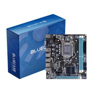 Placa Mãe Bluecase BMBH61-G2HG-M2 Socket 1155 para Intel Core i3/i5/i7, 2x DDR3, M.2 NVMe, LAN Gigabit, HDMI e VGA