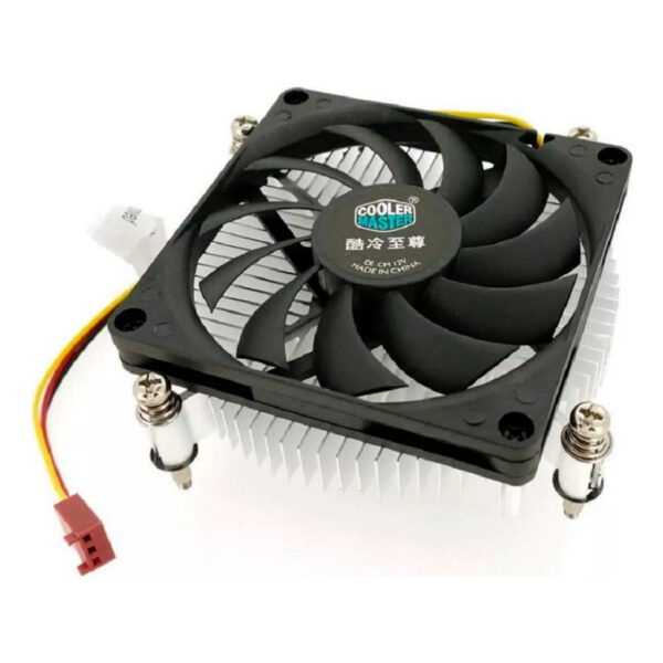 Cooler para Processador Cooler Master H115 Slim 27mm Alumínio Fan 80mm 3 Pinos Intel LGA 1200 1150 1151 1155 1156 DP6-8D1SA-11