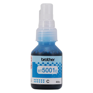 Refil de Tinta Brother BT5001C Original Ciano 48,8ml para Impressoras Ink Tank