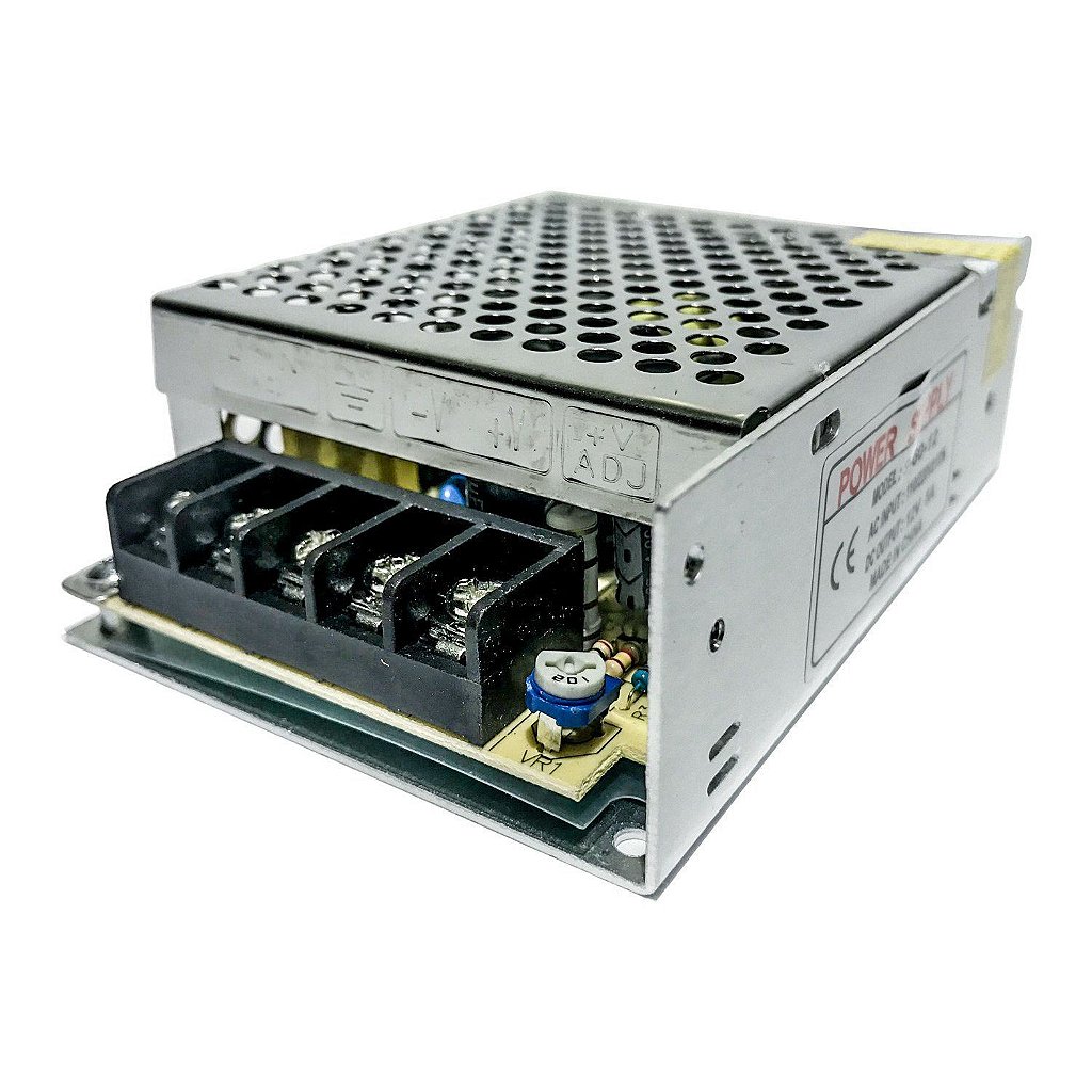 Fonte Chaveada Colmeia 12V 5A 60W Bivolt Automático para Câmeras CFTV e Fita LED - Imagem 3