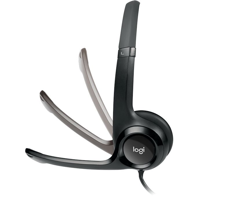 Headset Logitech H390 Áudio Digital em Couro USB Preto - Imagem 4