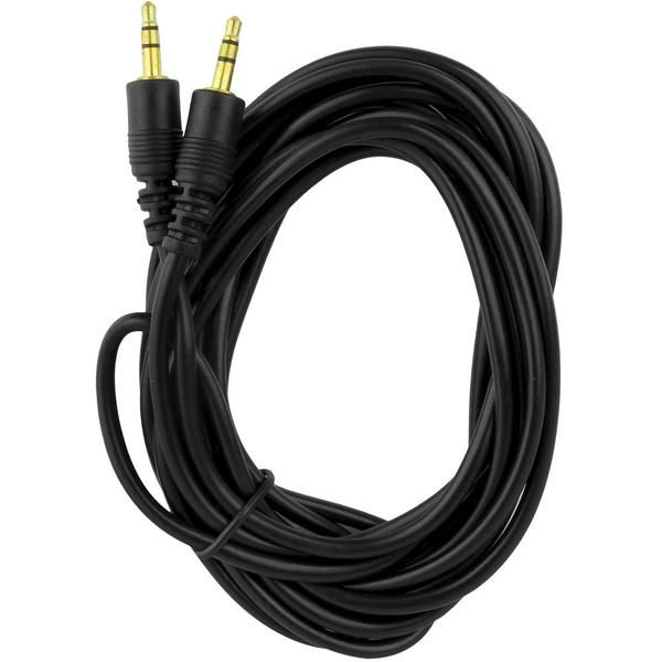 Cabo de Áudio Auxiliar P2 x P2 Estéreo 3.5mm 5 Metros Exbom CBX-A2P250 - Imagem 2