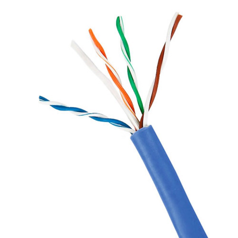 Cabo de Rede CAT5 Alumínio Cobreado (CCA) 4 Pares UTP Azul - Venda por Metro - Imagem 2