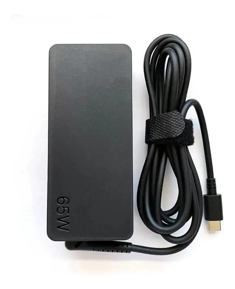 Fonte Carregador Notebook 65W USB-C Tipo C para Dell Lenovo HP Acer Asus LG Samsung