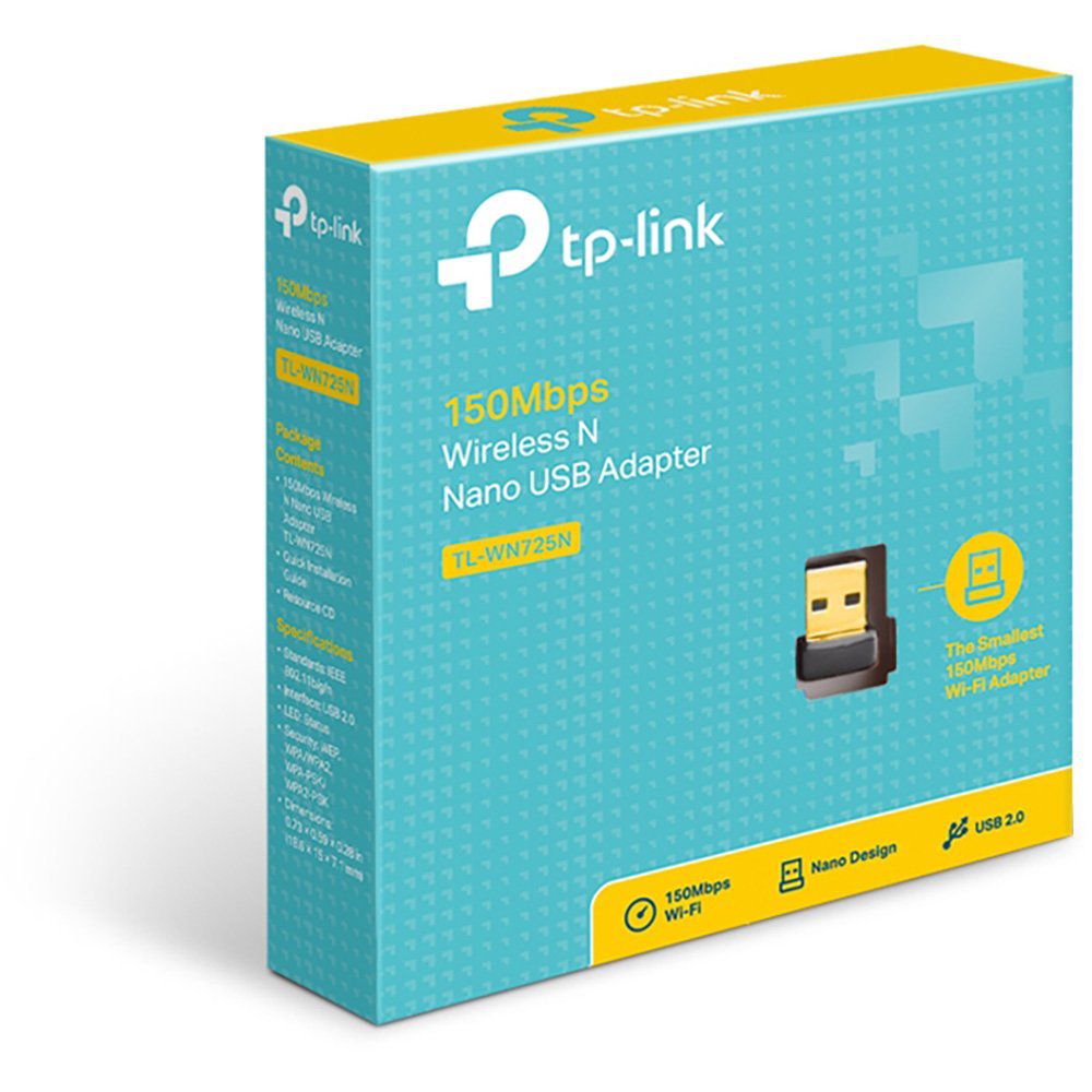 Adaptador Wireless USB Nano 150Mbps 2.4GHz TL-WN725N TP-Link - Imagem 2