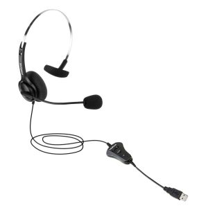 Headset Intelbras CHS 40 USB Monoauricular com Microfone Flexível e Controle de Volume Integrado