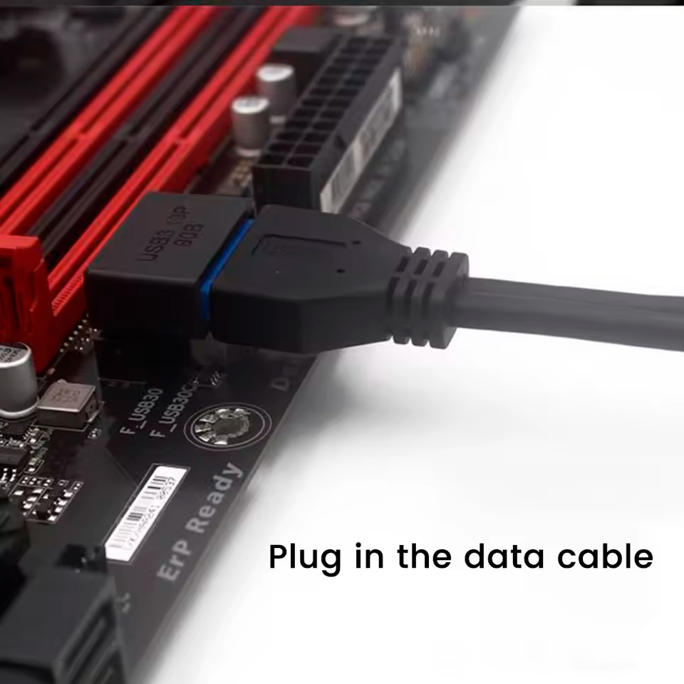 Adaptador USB 3.0 Interno 90 Graus para Placa-Mãe Tipo B Preto GENERICO Plug and Play - Imagem 2