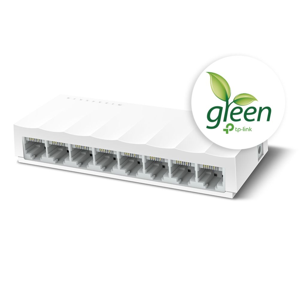 Switch de Mesa TP-Link LS1008 8 Portas 10/100Mbps Fast Ethernet Plug and Play - Imagem 2