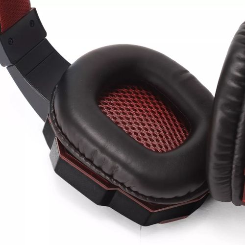 Headset Gamer Knup KP-397 com Microfone LED Vermelho Conexão P2/P3 USB para PC PS4 Xbox Celular - Imagem 3