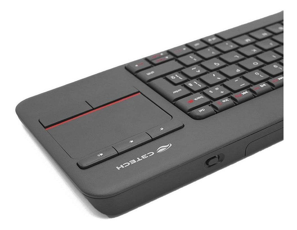 Teclado Sem Fio C3Tech K-WT200BK com Touchpad Integrado Multimídia ABNT2 - Imagem 3