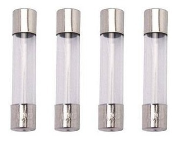Fusível de Vidro 10A 250V 5x20mm Cilíndrico com Terminais de Latão 20AGFL