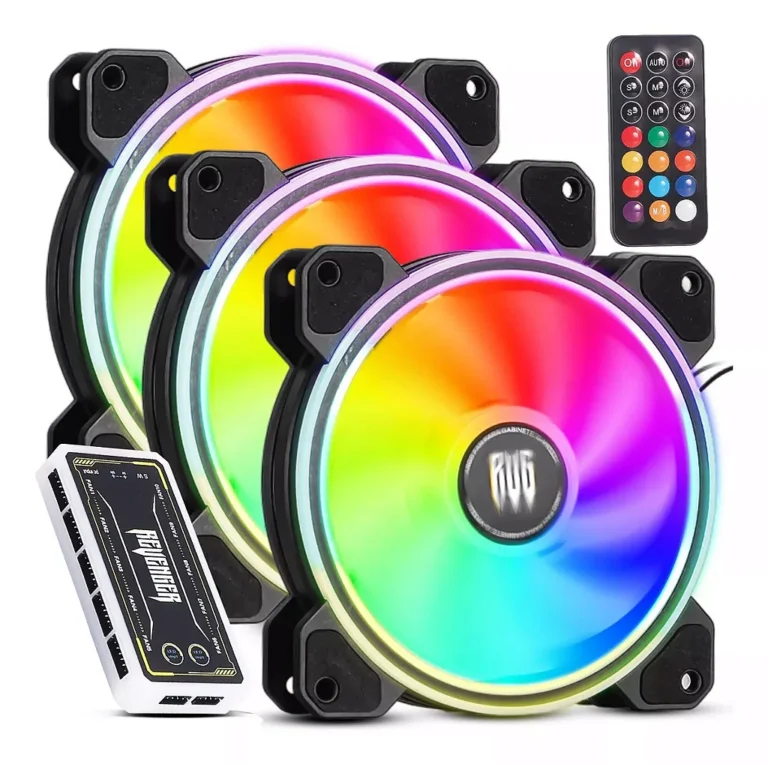 Kit 3 Fans Cooler Revenger G-VR333K 120mm ARGB com Controladora e Controle Remoto