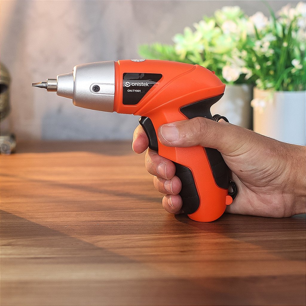Parafusadeira Elétrica Recarregável Onistek ON-TY001 3.8V 220 RPM 3Nm Bateria 1300mAh com Kit 10 Pontas - Imagem 3