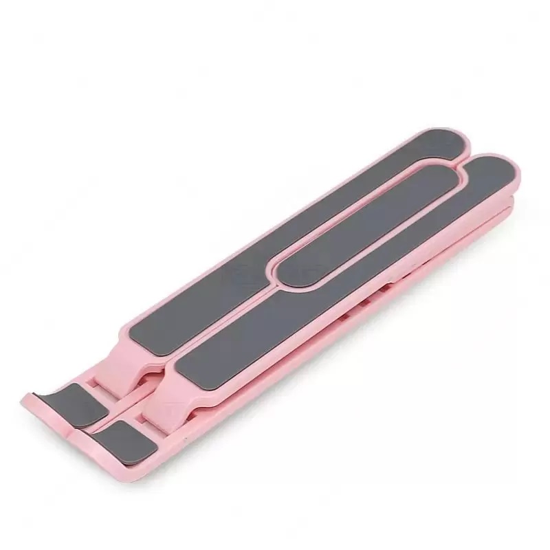 Suporte para Notebook Ergonômico Ajustável 6 Ângulos até 17 polegadas Portátil Rosa - Imagem 2