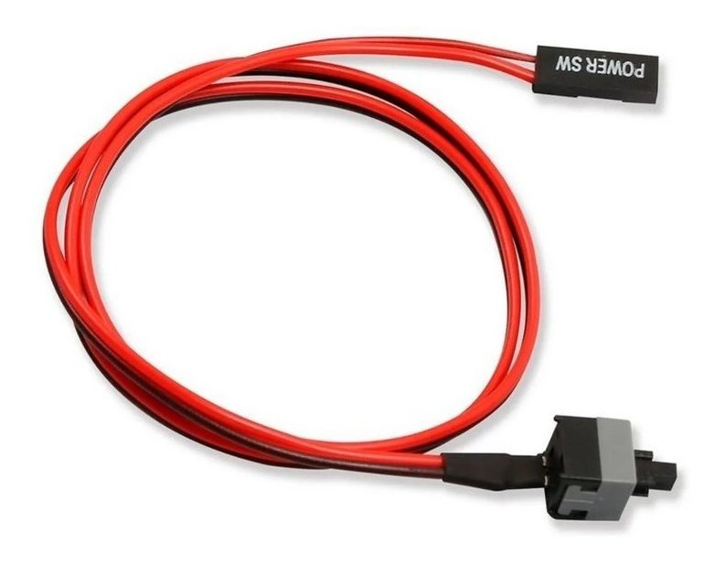Cabo Botão Power SW Liga Desliga para Placa Mãe PC Gabinete com 50cm para Teste de Bancada e Reposição