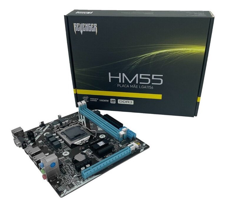 Placa-Mãe LGA1156 H55 REVENGER G-HM55 DDR3 HDMI VGA M-SATA mATX