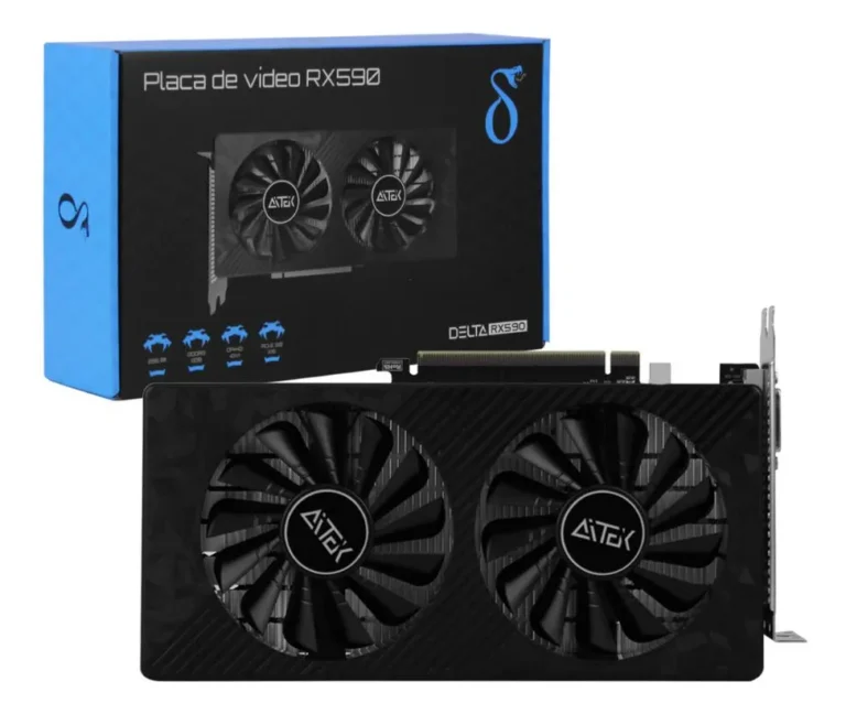 Placa de Vídeo AMD Radeon RX 590 8GB GDDR5 256-bit PCI-E 3.0 DELTA-RX590 Aitek