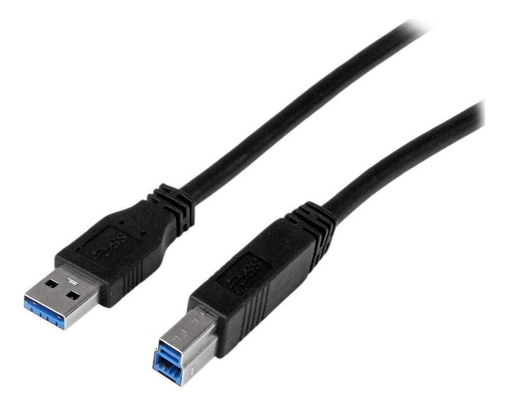 Cabo USB 3.0 Tipo A Macho para B Macho SuperSpeed 5Gbps 1.5m Preto para Impressora e HD Externo - Imagem 3