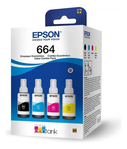 KIT Refil de Tinta Epson T664 70ml Original - Imagem 2