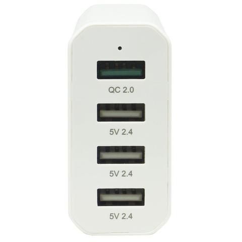 Fonte Carregador de Tomada INFOKIT UF4U-SQ340 4 Portas USB 40W Bivolt com 1x Quick Charge 2.0 - Imagem 4