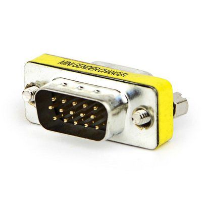 Adaptador Emenda VGA Macho para Fêmea 15 Pinos HD15 Extensor de Cabo de Vídeo