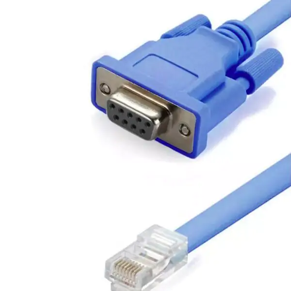Cabo Console Serial HP G16 DB9 Fêmea para RJ45 Macho 1,75m Compatível Cisco 3Com