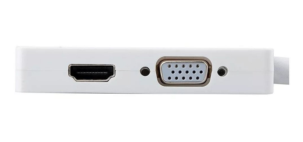 Adaptador Mini DisplayPort para HDMI VGA DVI 3 em 1 Conversor Full HD 1080p - Imagem 3