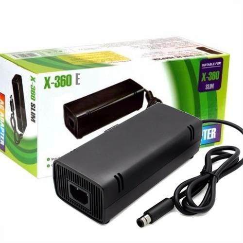 Fonte de Alimentação para Xbox 360 Super Slim 115W Bivolt 100-240V Genérica Adaptador AC