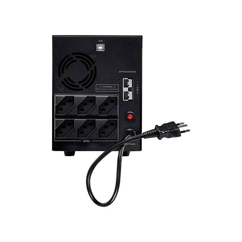 Nobreak INTELBRAS SNB 700VA Senoidal Bivolt 490W 6 Tomadas Saída 120V