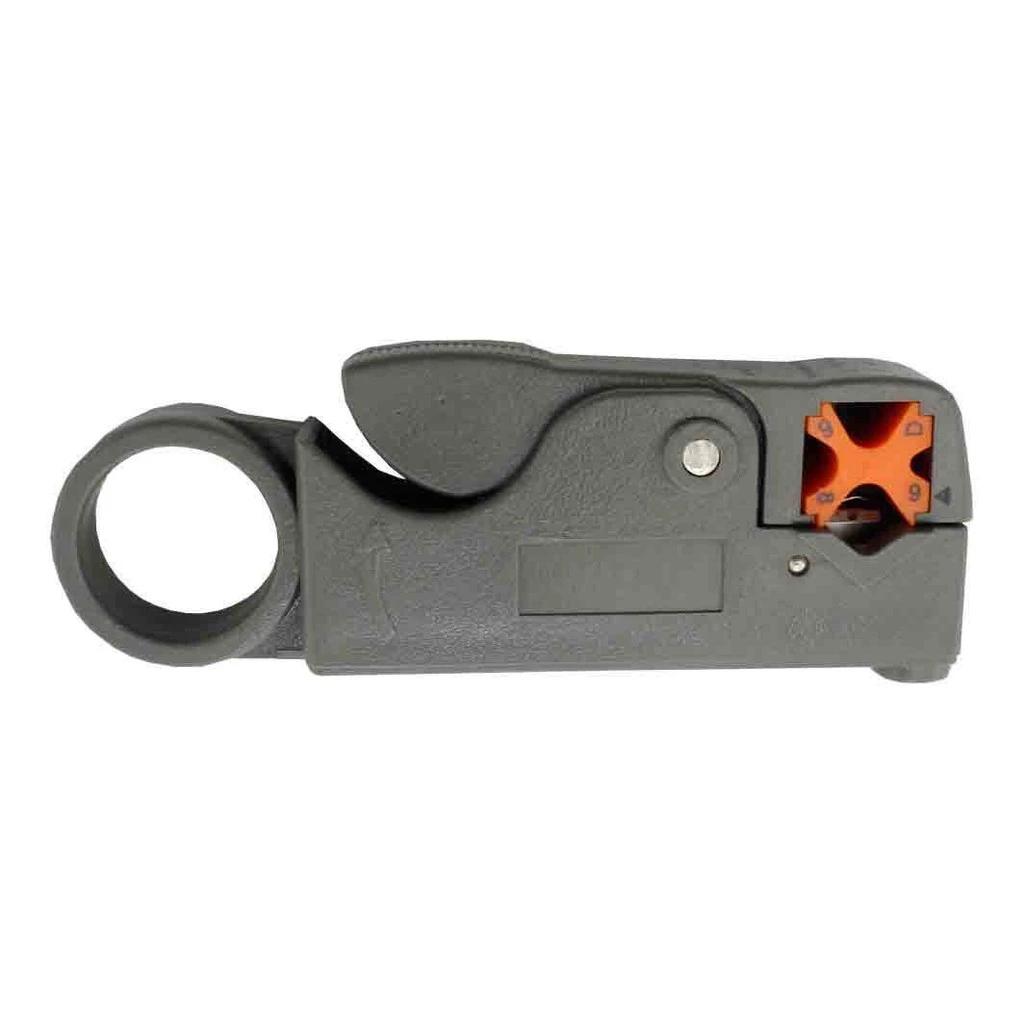 Alicate Desencapador de Fios Exbom J332 para Cabos Coaxiais RG6 RG58 RG59 e Rede UTP RJ45 - Imagem 2