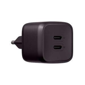 Fonte Carregador Intelbras EC20 45W Turbo Power Delivery 2x USB-C Bivolt Preto