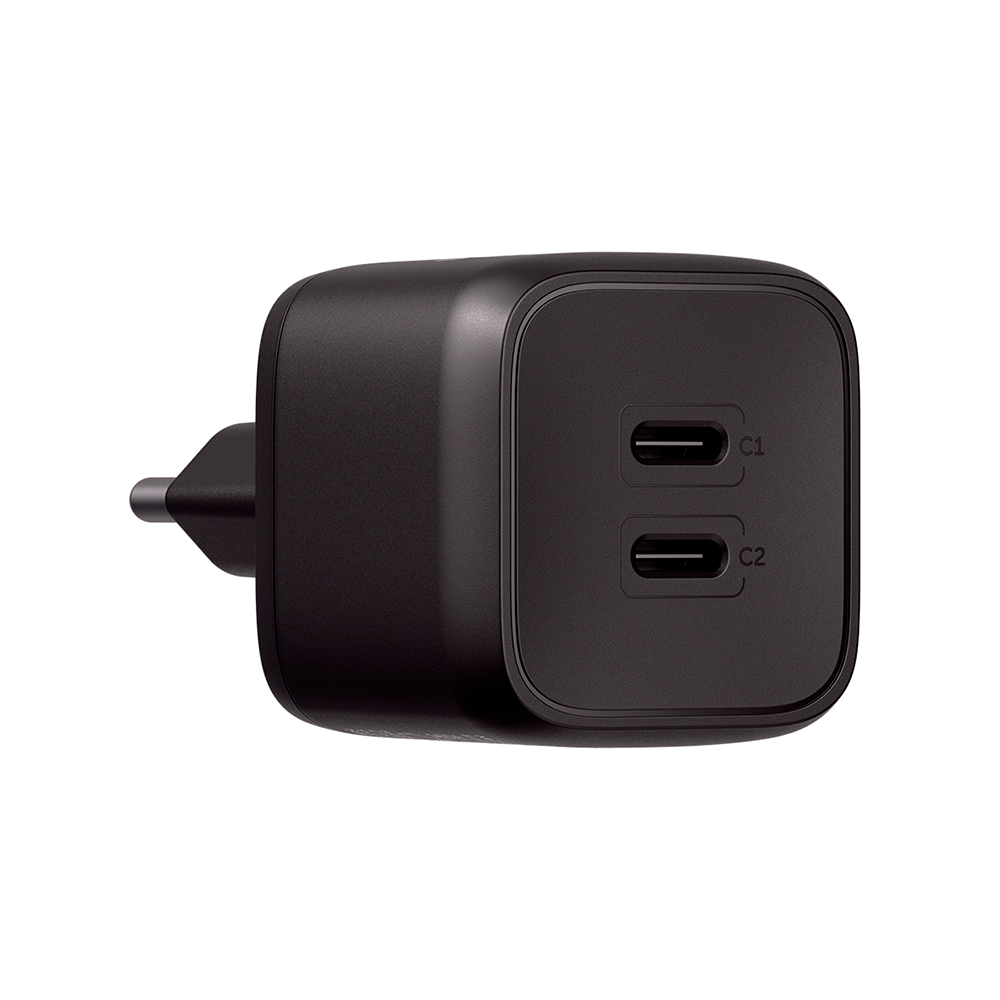 Fonte Carregador Intelbras EC20 45W Turbo Power Delivery 2x USB-C Bivolt Preto