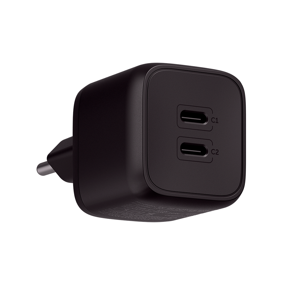 Fonte Carregador Intelbras EC20 45W Turbo Power Delivery 2x USB-C Bivolt Preto - Imagem 4