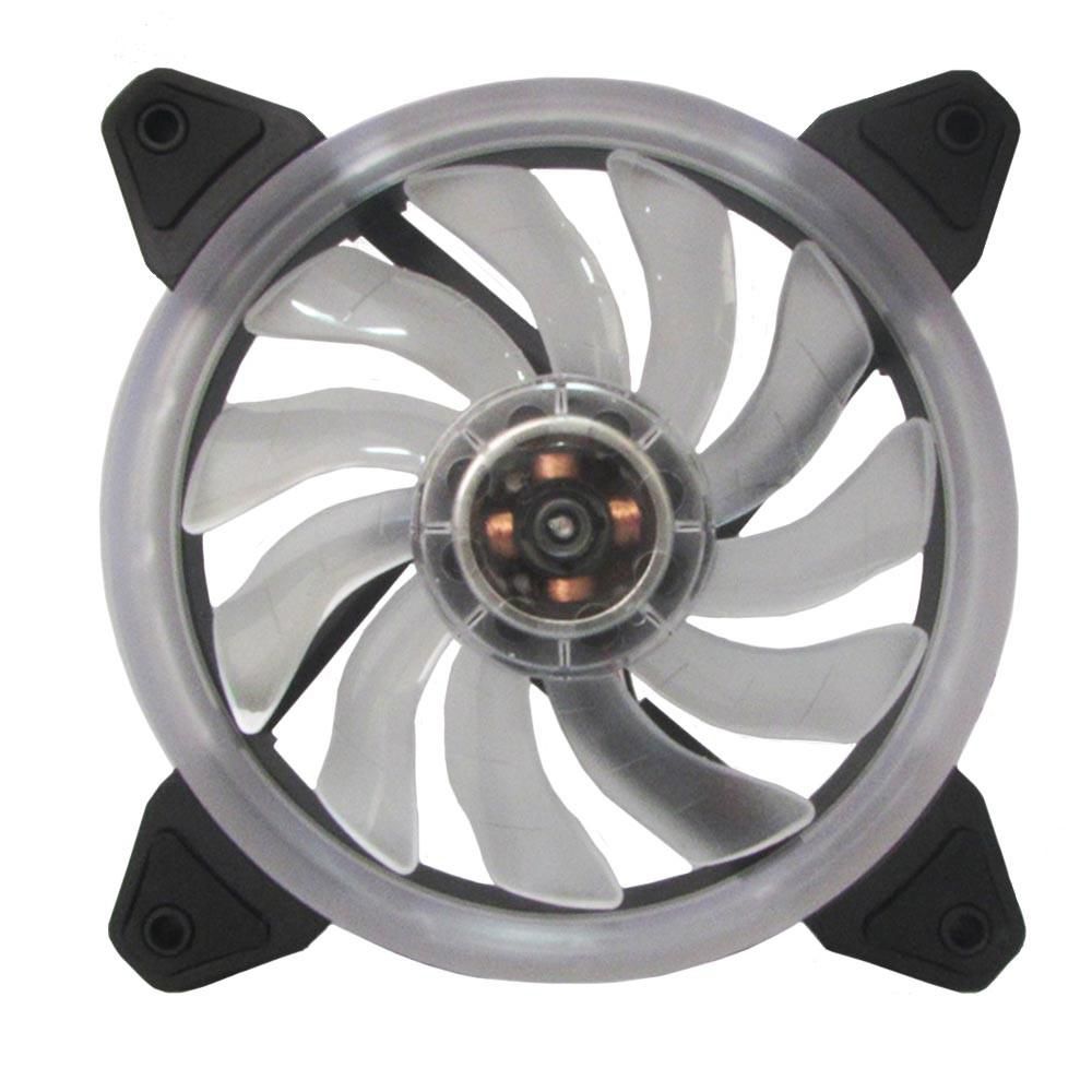 Cooler Fan Gabinete Bluecase BFR-05G 120mm LED Verde 1200 RPM Conector 3 Pinos e Molex - Imagem 2
