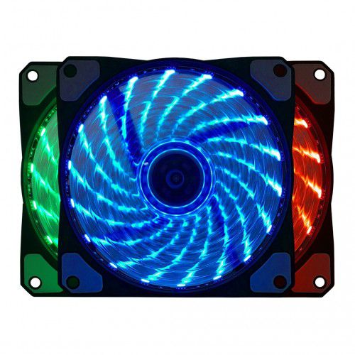 Cooler Fan para Gabinete Bluecase BF-08RGB 120mm RGB 1200 RPM Conector 6 Pinos
