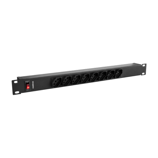 Filtro de Linha Protetor Eletrônico para Rack 19" 8 Tomadas 10A 1m Bivolt Intelbras EPR 208