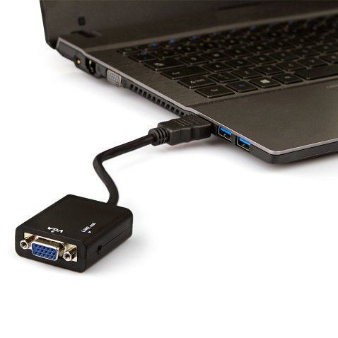 Adaptador Conversor HDMI para VGA com Áudio P2 3.5mm Knup KP-5032 - Imagem 2